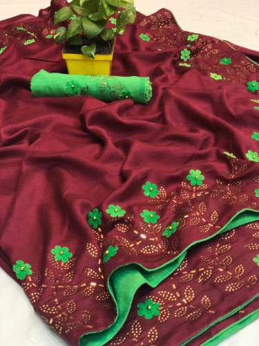 Top qulity vichitra silk