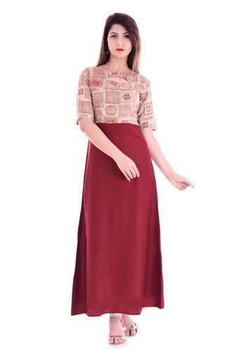 Fancy Linen Kurti by Saubhagyawati Fashions