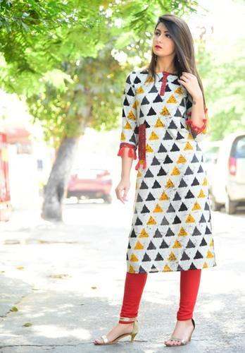 Ladies Painted  Kurtis by Saubhagyawati Fashions