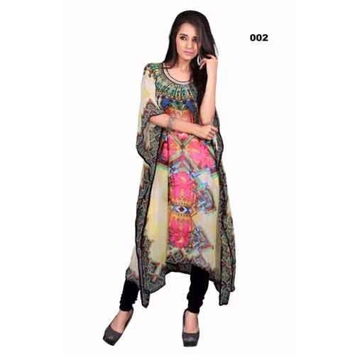 Digital Printed Kaftan Kurti  by Swastika Group