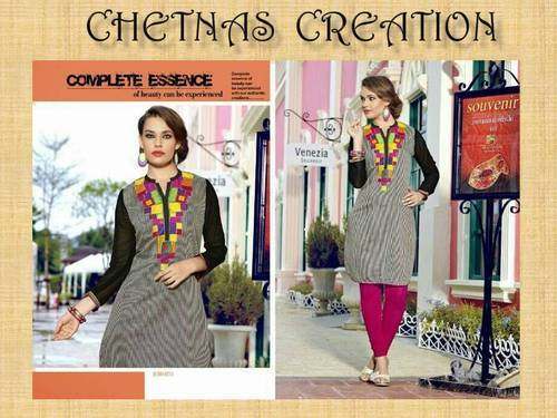 embroidery jaipuri kurti by Chetnas Creation