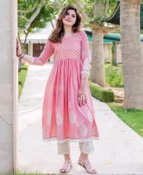Pink Color Anarkali Kurti 