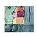 Exclusive Linen Silk Printed Saree thumb 1
