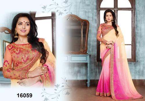 Exclusive Saree With Full Embroidered Blouse