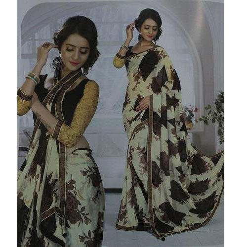 Casual Synthetic Sarees by Mukat Behari Sharad Kumar Co 