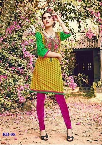 Casual wear Short Cotton kurti  by RS Fashion Jewelry