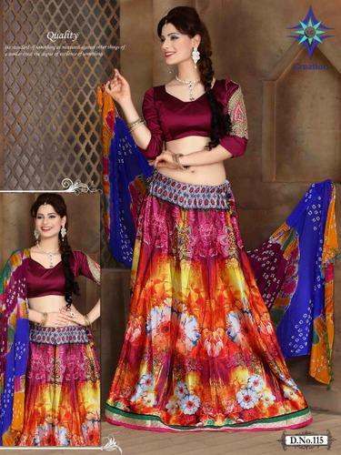 Fancy Tapeta silk printed lehenga choli by RS Fashion Jewelry