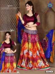 Fancy Tapeta silk printed lehenga choli