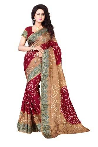 Fancy Wedding wear Bandhani Saree