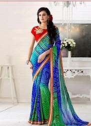 Traditional Gujarati Bandhani saree