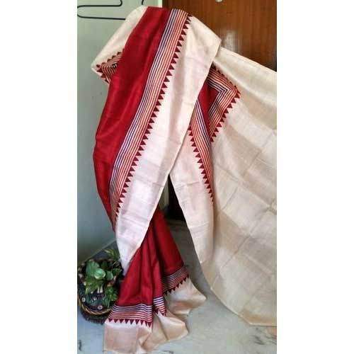 Block Printed Silk Saree