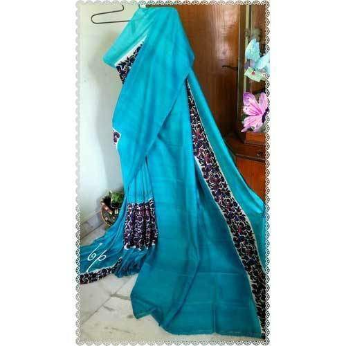Designers Block Printed Bishnupur Silk Saree