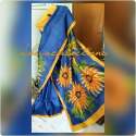 Hand Acid Paint Bishnupur Silk Saree