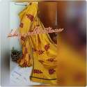 Hand Acid Paint Bishnupur Silk Saree thumb 1