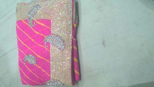 Designer Jaipuri Lehariya work Saree