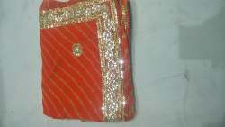 Fancy Lehariya Jaipuri work saree