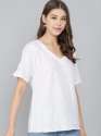 Ladies Cotton Embroidered Top  thumb 1