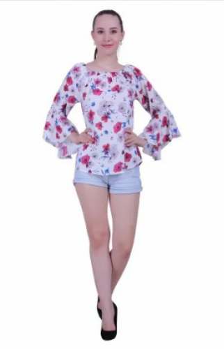 Ladies Rayon Printed Top by Paras Fashion