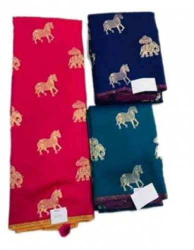 Fancy Designer Printed Soft Silk Sarees