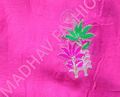 Allover Embroidery Fabric by Madhav Fashion