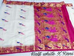 Paithani Peacock Designer silk Saree