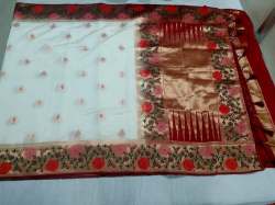  Wedding Wear Kanchipuram softy Contrast Saree