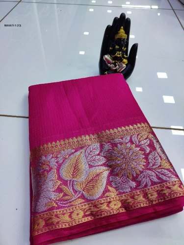 Jacquard Base Banarasi Silk Saree by Shri Marudhar Kesri Saree Private Limited