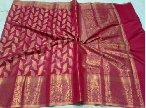 Banarasi Copper Silk Saree  by Super Fine Fabrics