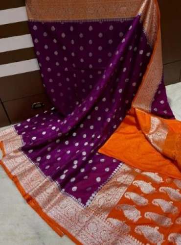 Banarasi Khadi Handloom Chiffon Silk Saree