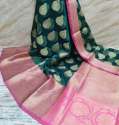 Banarasi Muslin Kora Silk Saree thumb 1