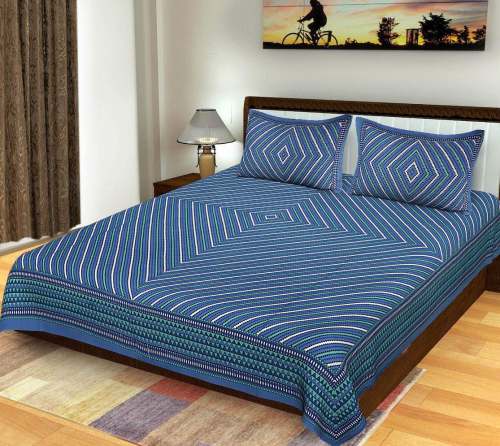 Cotton Double Bed Sheet with 2 Pillow Covers
