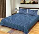 Cotton Double Bed Sheet with 2 Pillow Covers