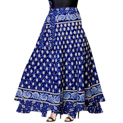 cotton Women wrap round Skirt by Kismat Collection