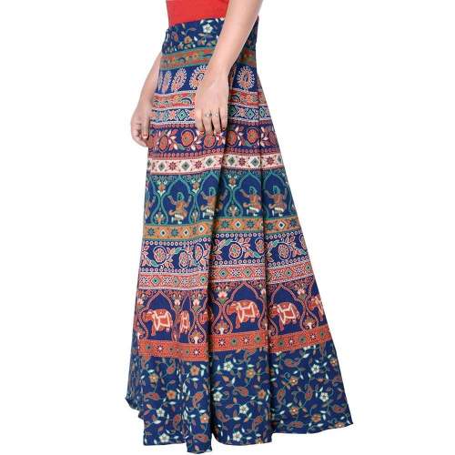 cotton wrap round Skirt  by Kismat Collection