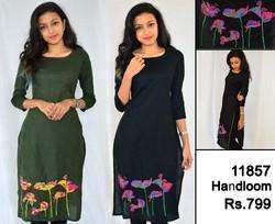 Girls Stylish Embroidered Kurtis
