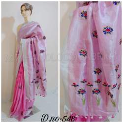 Designer linen Cotton Saree