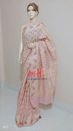 Designer Linen Printed Fancy saree by M R Handloom Fabrics
