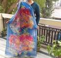Digital Printed Work Linen Printed Dupatta 