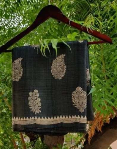 Handwoven Tussar Silk Saree For Women by FABLOOMSILK