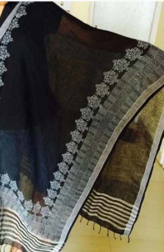 New Collection Linen Block Print Dupatta