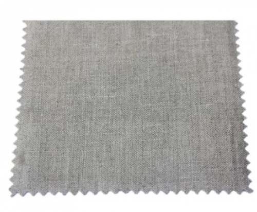Plain Grey Linen Fabric For Table by FABLOOMSILK
