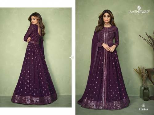 Aashirwad Aadhiya Heavy Faux Georgette DN 9163