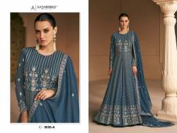 Aashirwad Creation Almora Heavy Fox Georgette With Embroidery Anarkali Suit DN 9656