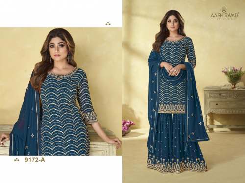 Aashirwad Creation Rihana Sharara Suit DN 9172