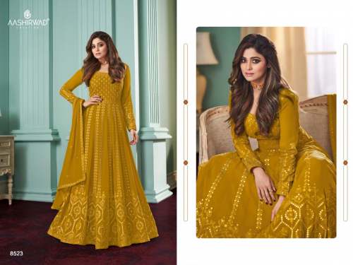 Aashirwad Gown DN 8523 New colours