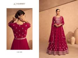 Aashirwad Leela Salwar Kameez Gown DN 9485 To 9488