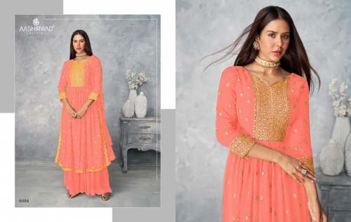 Aashirwad Satrangi Georgette Suit DN 8584