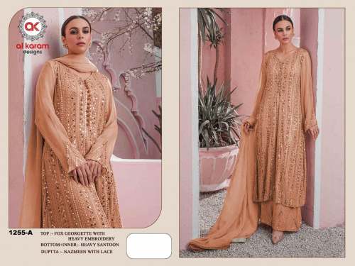 Alkaram Heavy Faux Georgette Suit DN 1255