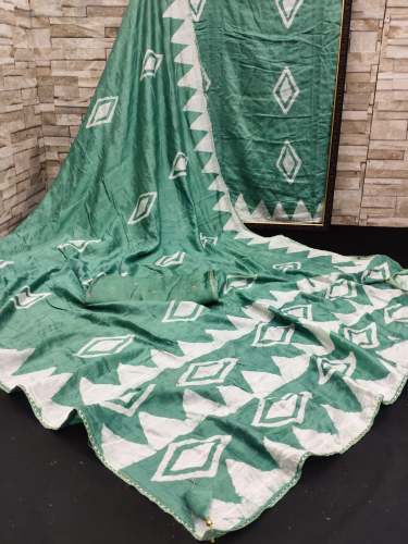 Anagha Saree with Beautifull Hand Batik Print 