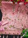 Butterfly Net With Embroider Pakistani Suit DN 117 thumb 7